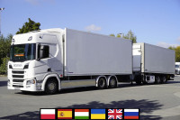Scania R500 6×2 / KRONE 19 EPAL refrigerator / Thermoking T1000R / ROH