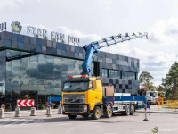 Volvo FH 400 / 8x2 / Kran / kamion s ravnom platformom