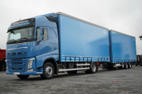 Volvo FH 460 / ZESTAW TANDEM / 120 M3 / PRZEJAZDOWY / FIRANKA / 7,3 M