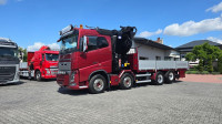 Volvo FH16 750 8x4 / Flatbed Truck / HMF 7020 Crane + JIB