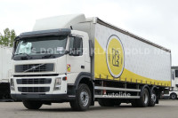 Volvo FM 12.380 6×2 Curtainsider Truck with Lift / Steering Axle / Tai