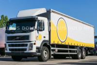 Volvo FM 12.380 6x2 / Curtainsider Truck / Lift & Steering Axle / Tail