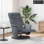 Krevetna stolica za masažu Tamno siva 91 x 71 x 105.5 cm Baršun