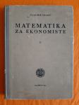 Matematika za ekonomiste - dr. Vladimir Vranić, izdanje 1954