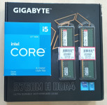 Gigabyte B760M H DDR4 -  i5-12400F - 16GB DDR4