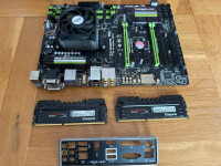 Maticna ploca Gigabyte G1 Sniper A88x+procesor+8gb ram,ispravno