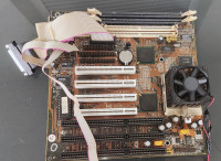 Retro matična ploča CHAINTECH 5TLM M101 + Pentium 200MMX Socket 7