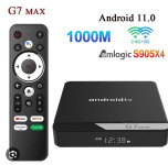 Android box G7 MAX 4/32 gb Amlogic S905x4 android tv KODI novo