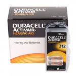 6 x Duracell ActivAir 312 MF baterija za slušne aparate