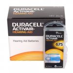 6 x Duracell ActivAir 675 MF baterija za slušne aparate