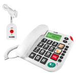 Fiksni žični SOS telefon za starije s dodatnom SOS ogrlicom