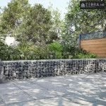 Gabion s žicom debljine 3,5 mm i mrežom 10x10 cm 800x100x50 cm - 100 c