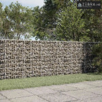 Gabion s žicom debljine 3,5 mm i mrežom 5x10 cm 300x20x100 cm - 20 cm