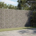 Gabion s žicom debljine 3,5 mm i mrežom 5x2,5 cm 200x10x200 cm - 10 cm