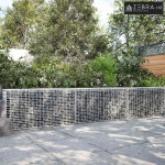 Gabion s žicom debljine 3,5 mm i mrežom 5x2,5 cm 250x100x50 cm - 100 c