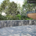Gabion s žicom debljine 3,5 mm i mrežom 5x2,5 cm 500x100x50 cm - 100 c