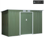 Metalna vrtna kućica 280 x 130 x 172 cm s kliznim vratima, antracit