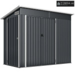 Metalna vrtna šupa 2,68 m², zaključavajuća, šupa za alat s 3 vrata, ve