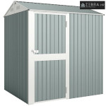 Metalna vrtna šupa 3,5 m², s kosim krovom, ventilacijom, 209x177x236 c