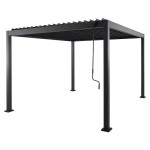 Metalni paviljon pergola s mehanički pokretnim lamelama 3x3m