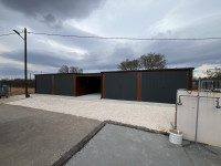 Montažne garaže 7x6 m + nadstrešnica