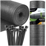 Mreža za sjenu svijetli antracit 65 gsm 1,5 x 25 m