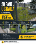 PANEL OGRADE 2D RAVNE PANELI 6/5/6 MM DEBLJINA