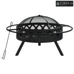 Posuda za vatru sa žaračem 70 cm XXL čelična