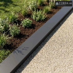 Profil za rubove vrta 2 kom. 100 x 20 x 5 cm Čelik Antracit - Antracit