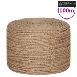 Uže od jute dužina 100 m debljina 4 mm - 4 mm 100 m Prirodna