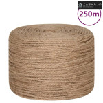 Uže od jute dužina 250 m debljina 8 mm - 8 mm 250 m Prirodna