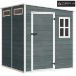 Vrtna šupa 2,89 m², alatnica u drvenom izgledu, 3 prozora, ventilacija