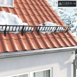 Snjegobran - Zaštita od snijega za krov Crna 100 x 29,5 x 34,5 cm Čeli