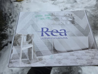 Podžbukna kada i tuš set Rea Lungo Brush Gold + BOX