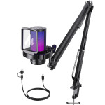 Maono DGM20S Gamerwave Condenser USB Gaming RGB Microphone Black