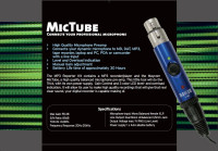 AKCIJA 29€ // Preamp micro Maycom Mictube XLR- 3.5mm