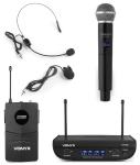 Vonyx WM82C DIGITAL UHF 2-CHANNEL WIRELESS MICROPHONE SET