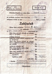 FNRJ 1945 - RATNA ŠTETA -KOTARSKA KOMISIJA IV rajon Zagreb
