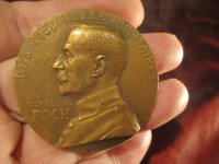 Francuska medalja general FOCH/ Vrijednost discipline, bronca, 50 mm,