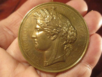 Francuska nagradna medalja za vojnu obuku, bronca, 51 mm, 59 grama