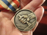 Francuska željeznička medalja časti, dodijeljeno 1939., posrebrena bro