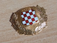 Generalska metalna oznaka HVO-a HR-HB (pozlaćena)