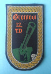 GROMOVI 12. TD (Rijeka) stara HV oznaka prišivka Hrvatska Vojska