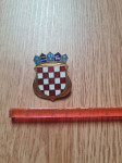 HV metalna oznaka za kapu emajl Hrvatska vojska
