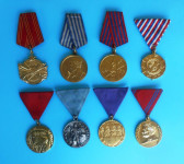 JUGOSLAVIJA (JNA) - lot od 7. medalja i 1. orden (za hrabrost)