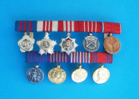 JUGOSLAVIJA (JNA) minijature ordena i medalja na nosaču - lot od 9.kom