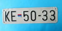 KORENICA (KE) stara registarska pločica tablica oznaka RSK Krajina RRR