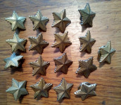 Lot JNA zvijezda za činove na epoletama