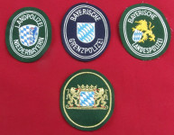 Lot njemačkih platnenih policijskih oznaka