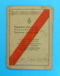 NDH - POGRANIČNA ISKAZNICA (Zemun - Beograd) iz 1943. god.* Putovnica
